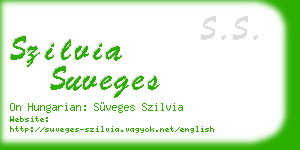 szilvia suveges business card
